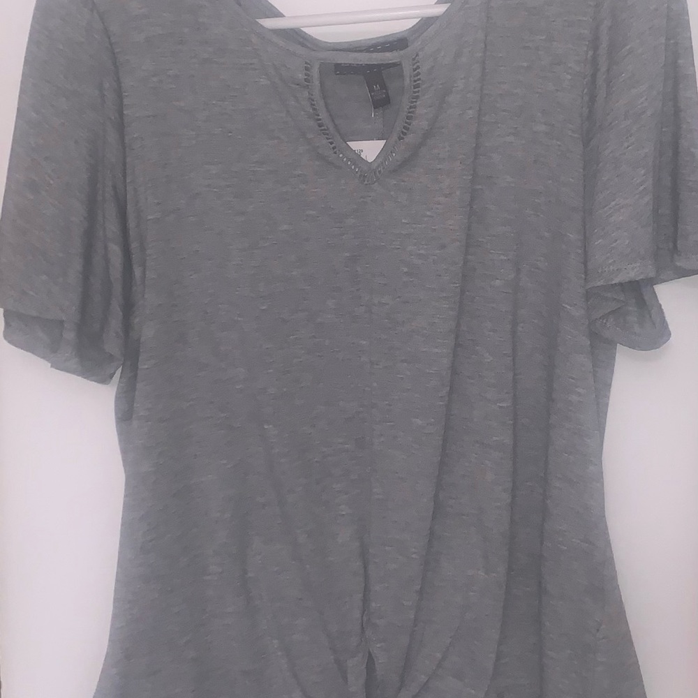 Gray Luxology Top with front knot